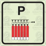 Extintor ﬁxo de bateria - P 